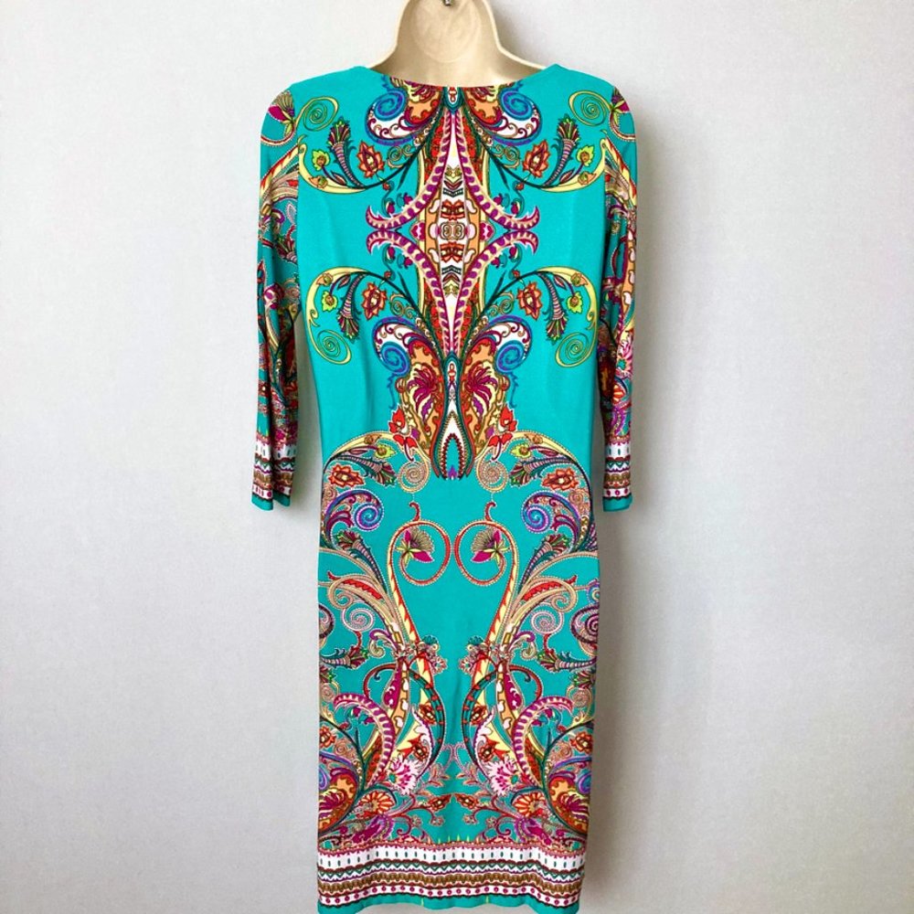 Tiana B Turquoise Shift Dress - Picture 5 of 5